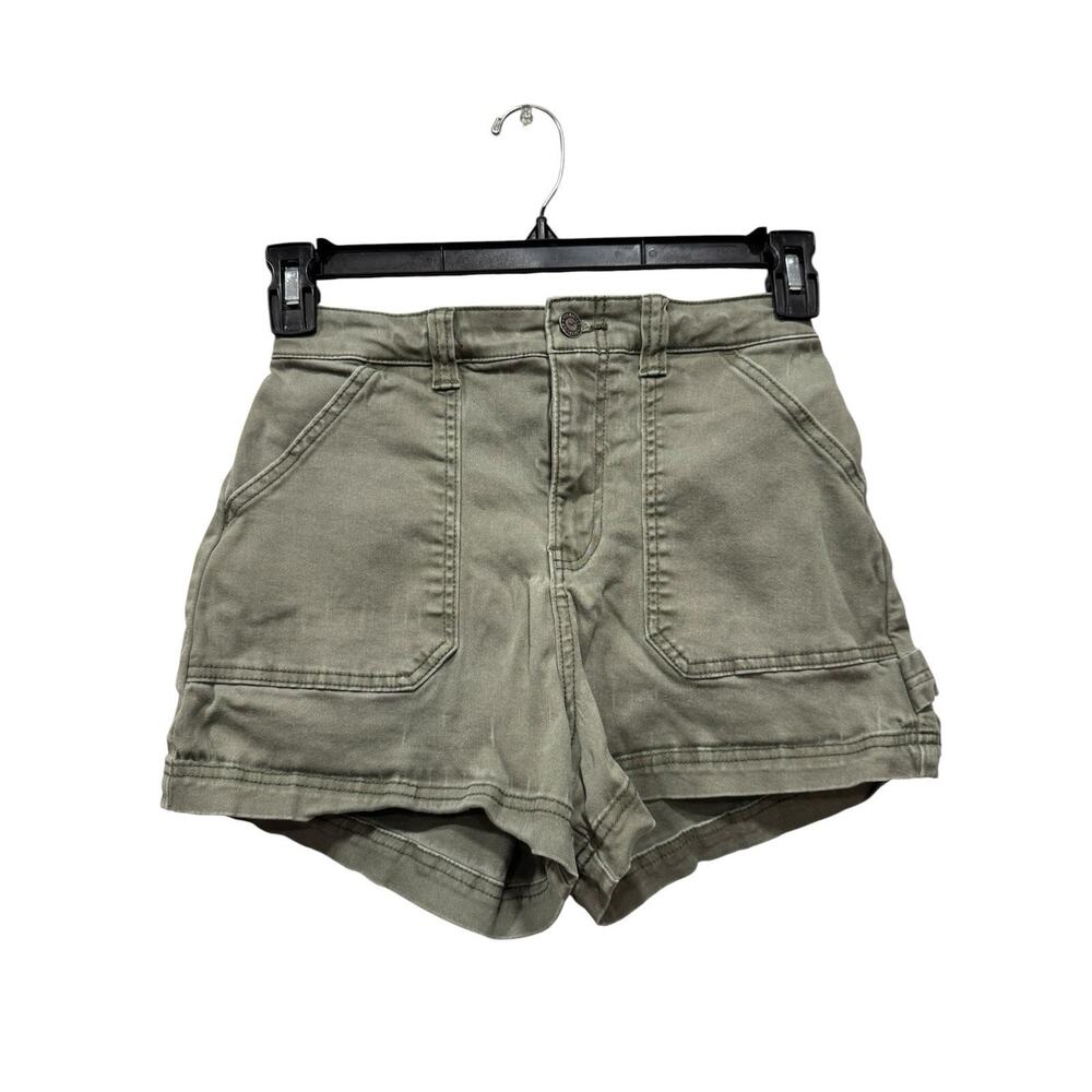 Vintage Hollister Abercrombie Fitch Womens Small y2k Olive Green Cargo Shorts